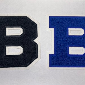 OUTLET SALE 6.5&quot; B Chenille Varsity Letterman Patches