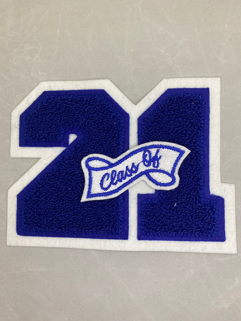 3 Chenille Varsity Letterman Class Of Number Etsy