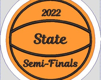 Basketball 2 Felt Patch