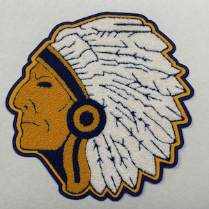 Chieftain Chief Large Indian Mascot Chenille