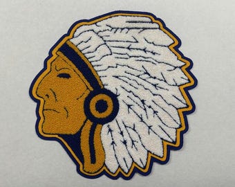 Chieftain Chief Large Indian Mascot Chenille