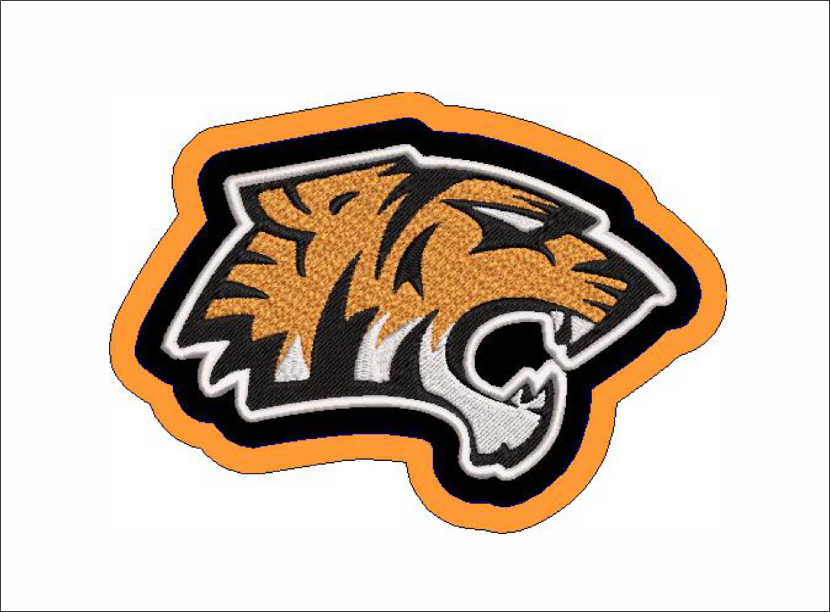 Tiger Mascot Chenille and Embroidery - Etsy