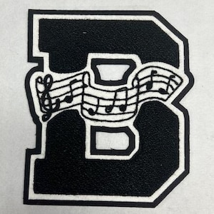 6&quot; Music B Varsity Letterman Letters