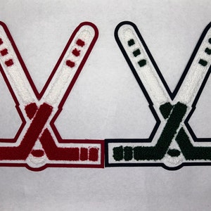 OUTLET SALE 8&quot; Variety Hockey Stick Varsity Letterman Patches