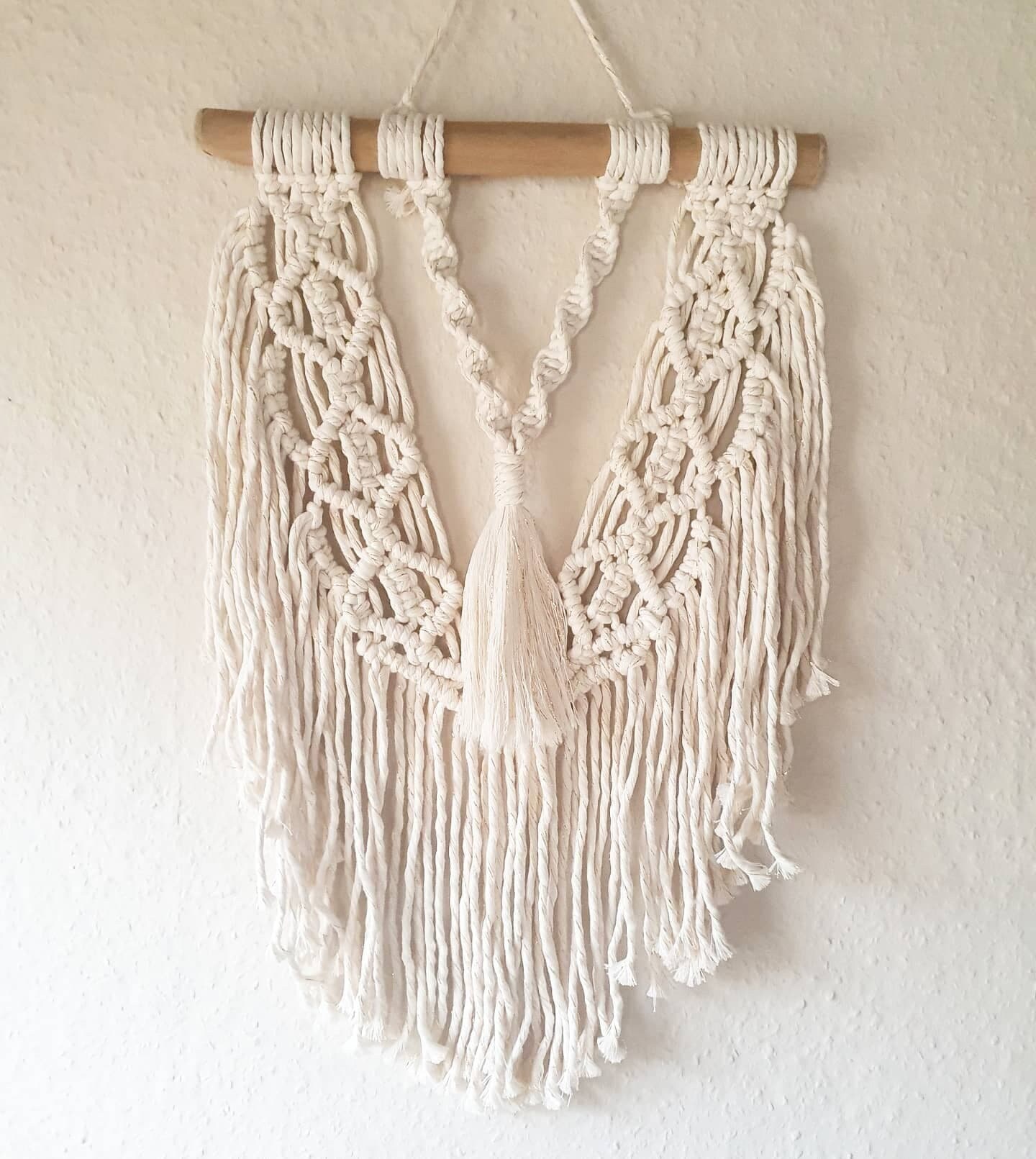 LONG WALL HANGINGS Beautiful Bobbiny cord Available in Blush Etsy