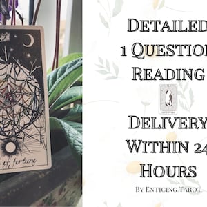 Lecture du tarot à 1 question le même jour. Livraison rapide en 24 heures - Demandez n'importe quoi ! Amour, carrière, argent…