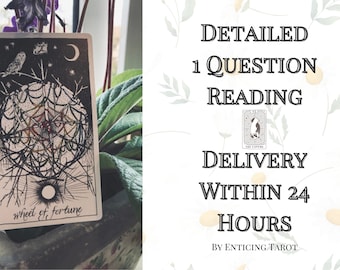 Lettura dei Tarocchi 24 ore: una domanda, consegna veloce