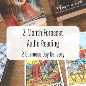 3 Month Forecast Tarot Reading - Detailed Insights Into The Next Three Months! 2 Business Day Delivery