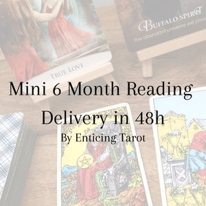 6 Month Forecast Tarot Reading - Delivery In 2 Business Days - General Predictions For The Next 6 Months