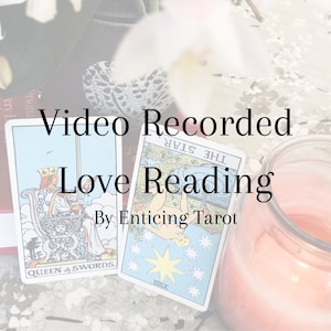 Liebes-Tarot-Lesung - Video Aufgezeichnet und sehr detailliert - Lieferung in 3-4 Werktagen. Stellen Sie Jede Frage.