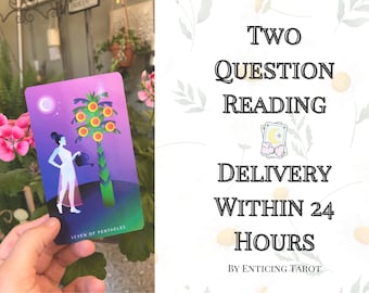 2 Question Tarot Reading - Delivered Within 24 Hours