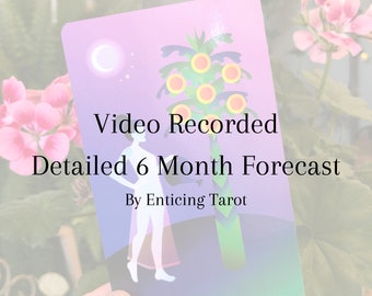 6-Monats-Vorhersage Tarot-Lesen - Video aufgezeichnet & sehr detailliert, Blick in alle Bereiche des Lebens für die nächsten 6 Monate