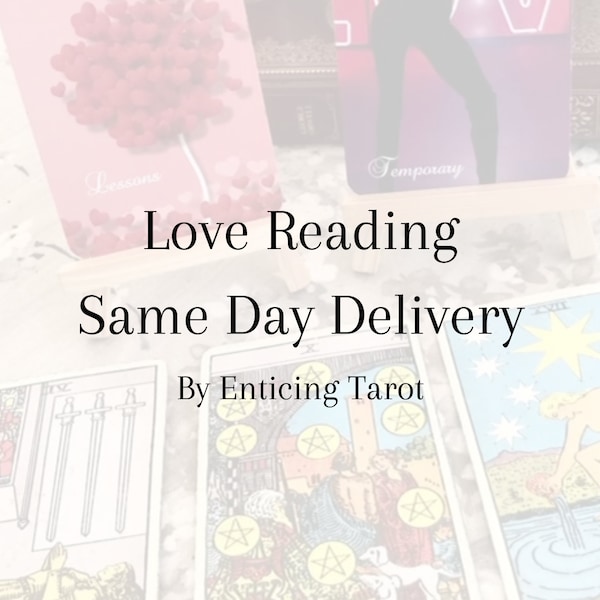 Love Tarot Reading - Fast Same Day Delivery - Ask Anything! How Do They Feel? Their Exact Thoughts? Relationship Insights With Tarot!