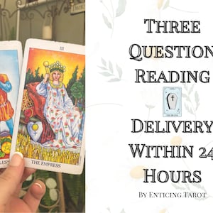 3 Fragen Tarot Legung - Lieferung innerhalb von 24 Stunden