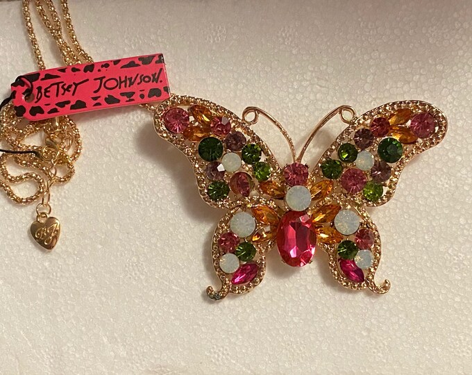 Betsey Johnson Butterfly Necklace