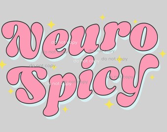 Neuro Spicy svg および png | Neurodivergent デジタルファイル