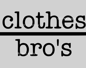 Clothes Over Bros SVG | デジタルファイル