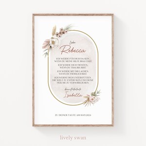 Carta de padrino - Pampas - personalizada - ahijado - certificado de padrino - padrino - madrina