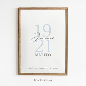 Cartel de nacimiento, carta natal, cartel de fechas de nacimiento, anuncio de nacimiento, regalo de nacimiento personalizado, anuncio de nacimiento, fecha
