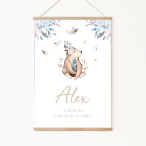 Cartel de nacimiento, carta natal, cartel de fechas de nacimiento, anuncio de nacimiento, regalo de nacimiento personalizado, anuncio de nacimiento, niño, animales del bosque
