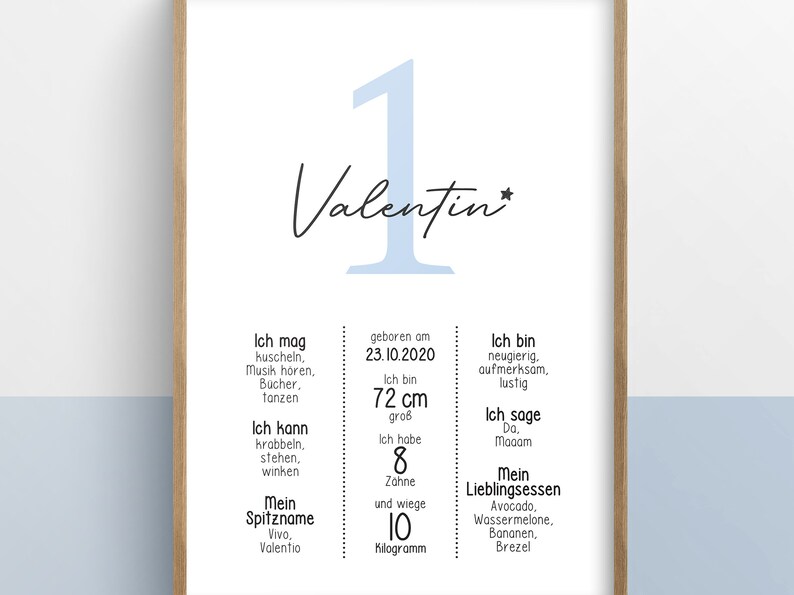 Tablero de hitos 1.er, 2.º, 3.er, 4.º cumpleaños, año, personalizado, regalo de cumpleaños, póster de hitos imagen 4