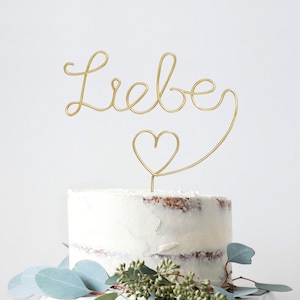 Cake topper made of wire, lettering made of wire, cake topper, cake topper, wedding, love