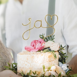 Cake topper made of wire, handmade, lettering made of wire, cake topper, cake topper, engagement, wedding