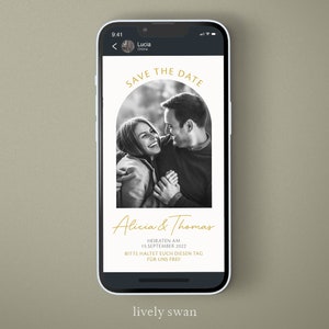 Save the Date Karte Digital mit BildHochzeitseinladung ecard, Einladung