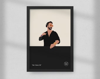 Hot Since 82 by Boiler Print Room | Minimal Print | Gift for Music Lovers | House tech Be Strong Veins Remains of the Day Ibiza Producer