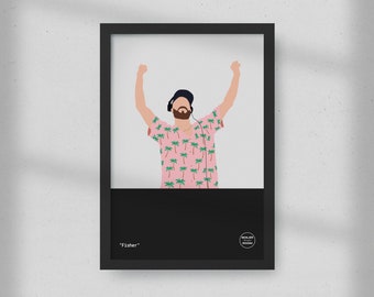 Fisher by Boiler Print Room | Minimal Print | Gift for Music Lovers | Losing it, You Little Beauty, Stop it, Just Feels Tight, Ya Kidding