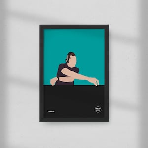 Tiesto by Boiler Print Room | Minimal Print | Gift for Music Lovers | EDM, Jackie Chan, Red Lights, BOOM, Ritual, Electronic House Music