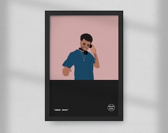 Jamie Jones by Boiler Print Room | Minimal Print | Gift for Music Lovers | Hot Creations | Paradise | House | Techno | Hot Natured | Believe