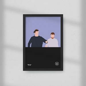 Bicep by Boiler Print Room | Minimal Print | Gift for Music Lovers | Feel my Bicep, Glue, Apricots, Atlas, Isles, Ibiza,