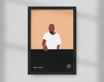 Black Coffee by Boiler Print Room | Minimal Print | Gift for Music Lovers | Drive | Never Gonna Forget | Ready For You | Turn Me On