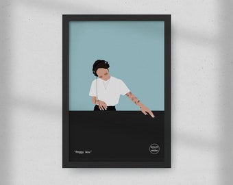 NEW Peggy Gou by Boiler Print Room | Minimal Print | Gift for Music Lovers  | It Makes You Forget, Starry Night, Han Pan, South Korean DJ