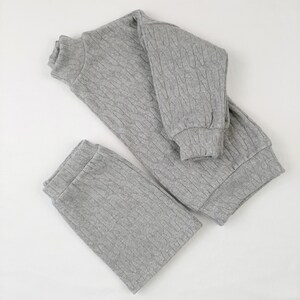 Grey Jersey Knit Toddler Skirt, Winter Girl Skirt, Fall Baby Christmas Skirt, Skirt for Gift image 9