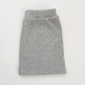 Grey Jersey Knit Toddler Skirt, Winter Girl Skirt, Fall Baby Christmas Skirt, Skirt for Gift image 5