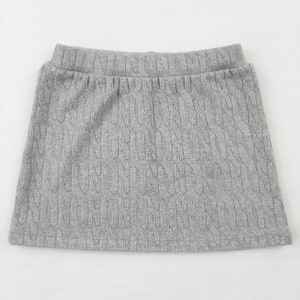 Grey Jersey Knit Toddler Skirt, Winter Girl Skirt, Fall Baby Christmas Skirt, Skirt for Gift image 4