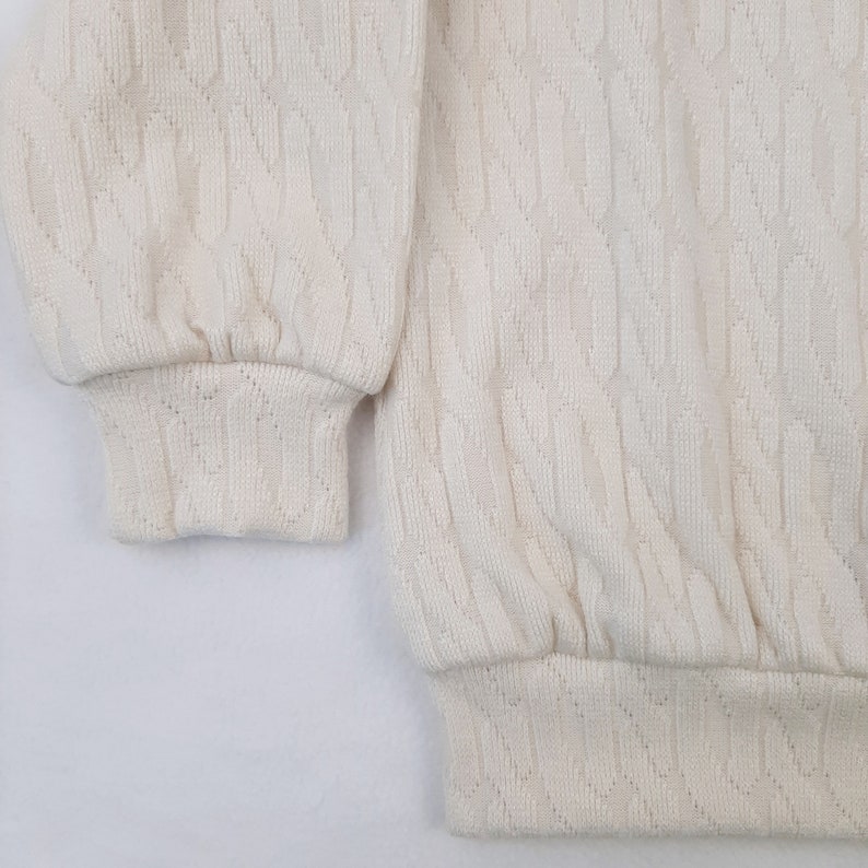 Beige Oversized Winter Girl Sweater, Turtleneck Warm Fall Sweater, Toddler Off White Sweater, Knit Baby Sweater image 9