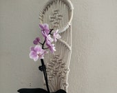 Macrame Plant Hanger, Diamonds and Circles