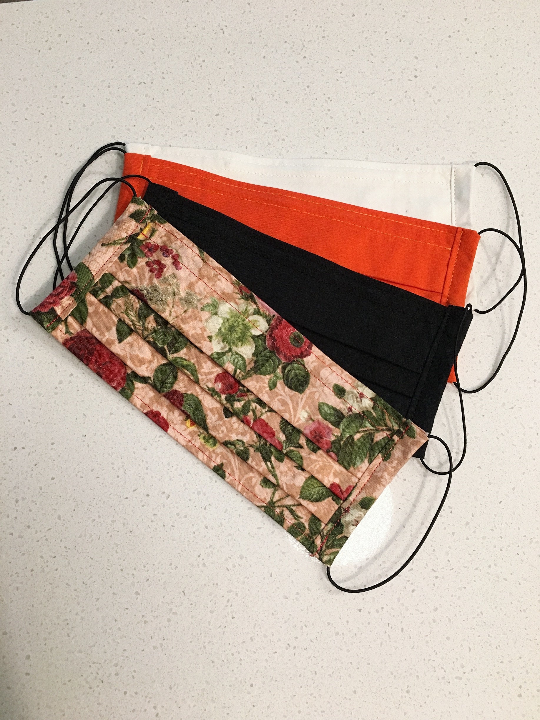 Handmade Reusable Cotton Face Mask With Filter Pocket & Nose Wire (Made In USA)