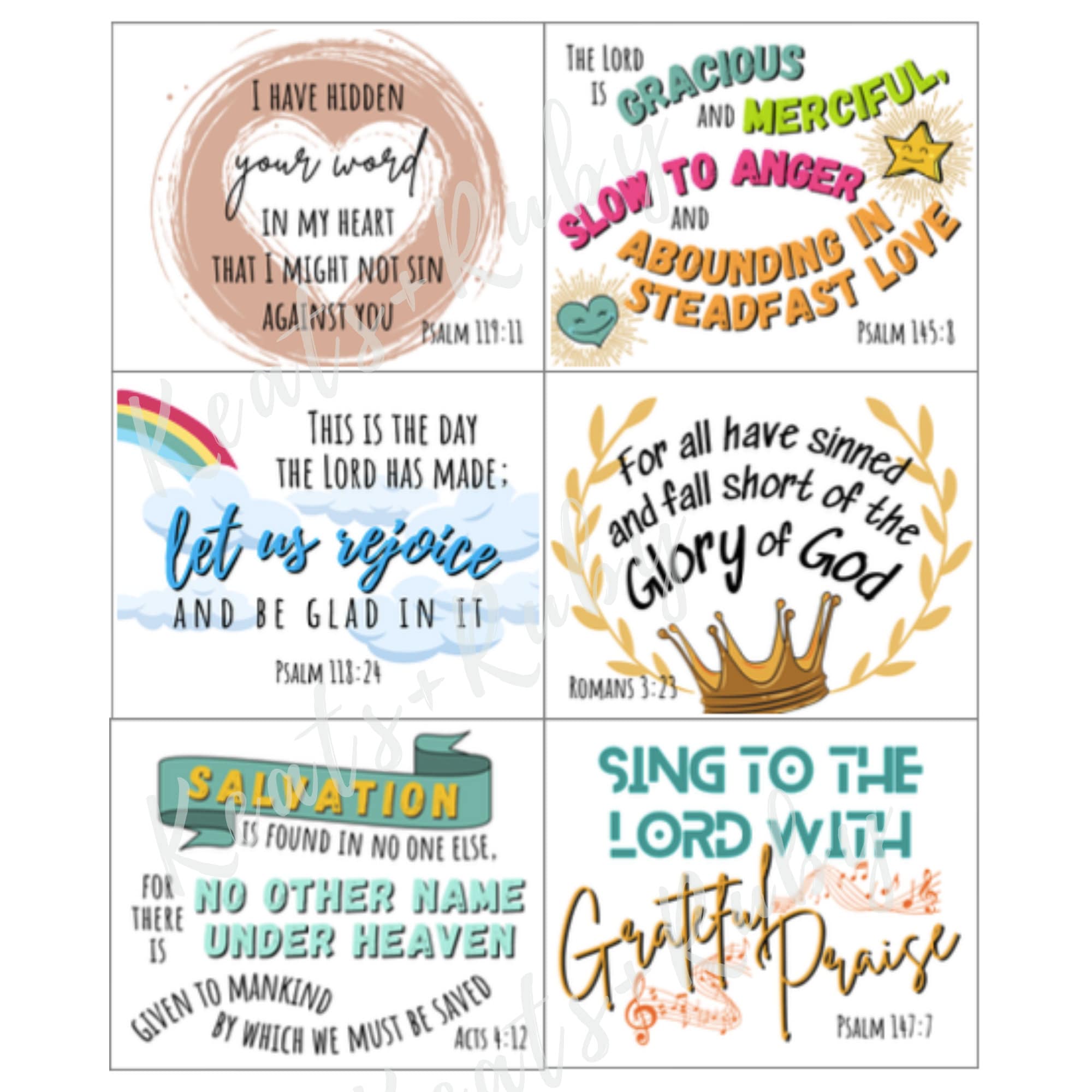 Bible Verse Lunchbox Notes for Kids: Scripture Cards (printable ...