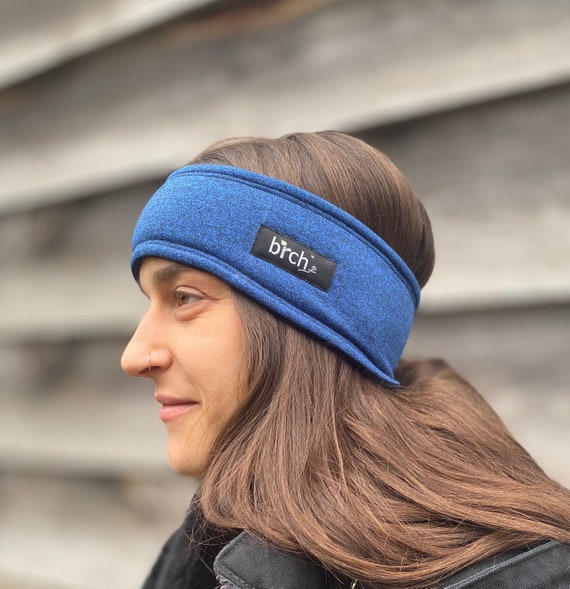 Royal Blue Winter Fleece Lined Polartec® Headband, Super Warm