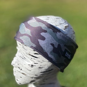 Fleece forrado verde camuflaje calentador de oídos de invierno, Polartec 200 diadema caliente, prueba de viento, calor ThermoPro, caminata, carrera, esquí, caminante de perros, nieve