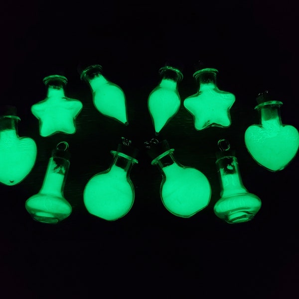 Glow In The Dark Vial Charm | Glow Necklace | Unique Gift | Glow Jewelry