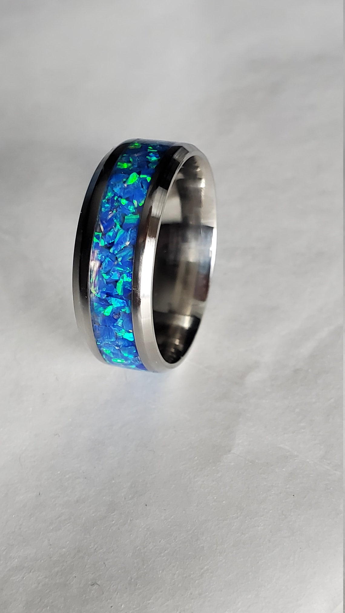 Individueller Crushed Opal Ring Wähle deine Opale | Etsy