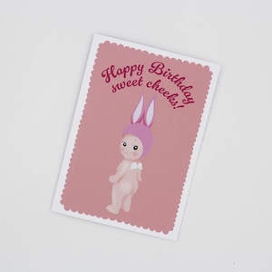 Tarjeta de felicitación de cumpleaños de Sonny Angels / Tarjeta de cumpleaños de fresa de Sonny Angels / Idea de regalo de Sonny Angel / Tarjeta de felicitación de Sonny Angel