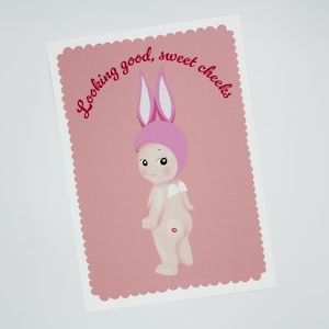 Sonny angels bunny print / Sonny Angels Wall Decor / Sonny angel giclee print / Girly bedroom prints / Girly wall decor art
