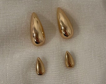 Teardrop Earrings, Bottega Dupes, Trending Jewelry, Gold Earrings, Accessories, Gifts for Her, Birthday, Special Occasion, Minimalist, Studs