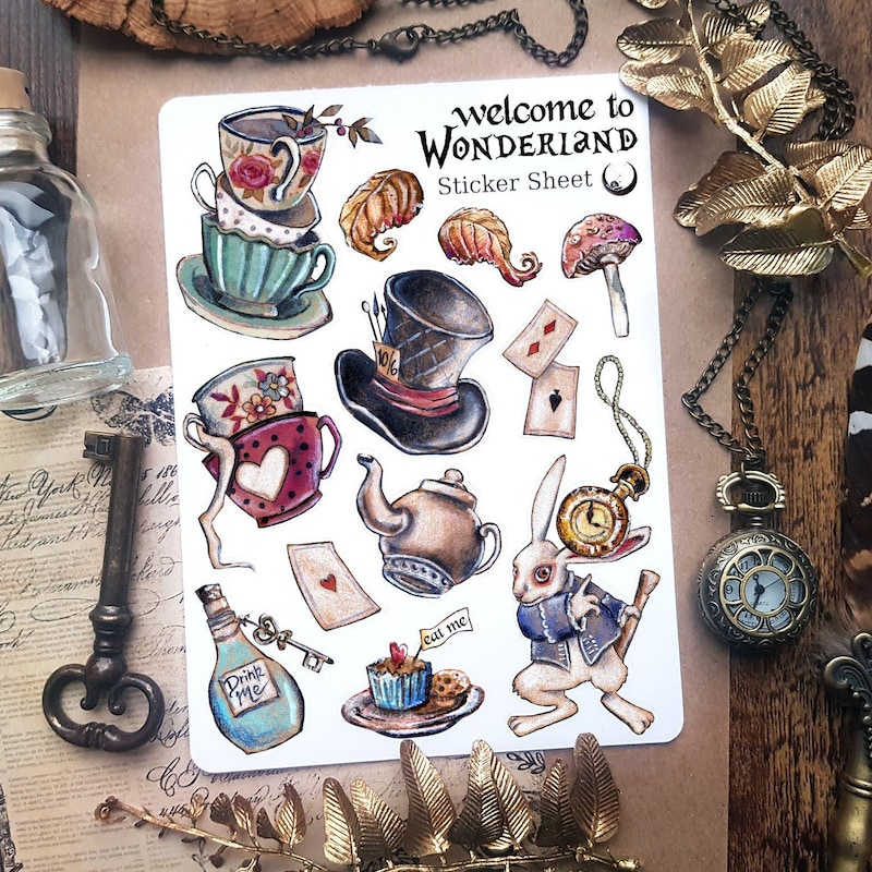 Alice in Wonderland Bullet Journal - Etsy